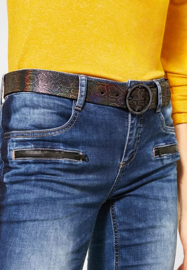 Opasok čierna-vzor Street One