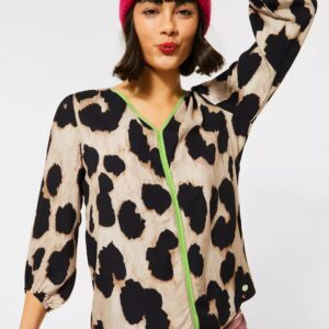 Top hnedá vzor Street One