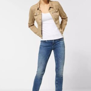 Džínsová bunda béžová Street One