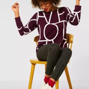 Top Street One bordová-potlač