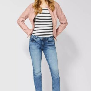 Bunda kož. ružová Street One