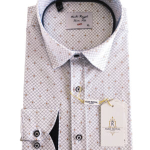 Košeľa biela-vzor KUDI