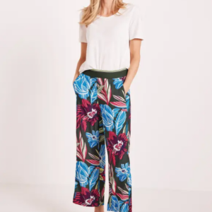 Nohavice zelená-vzor Cecil