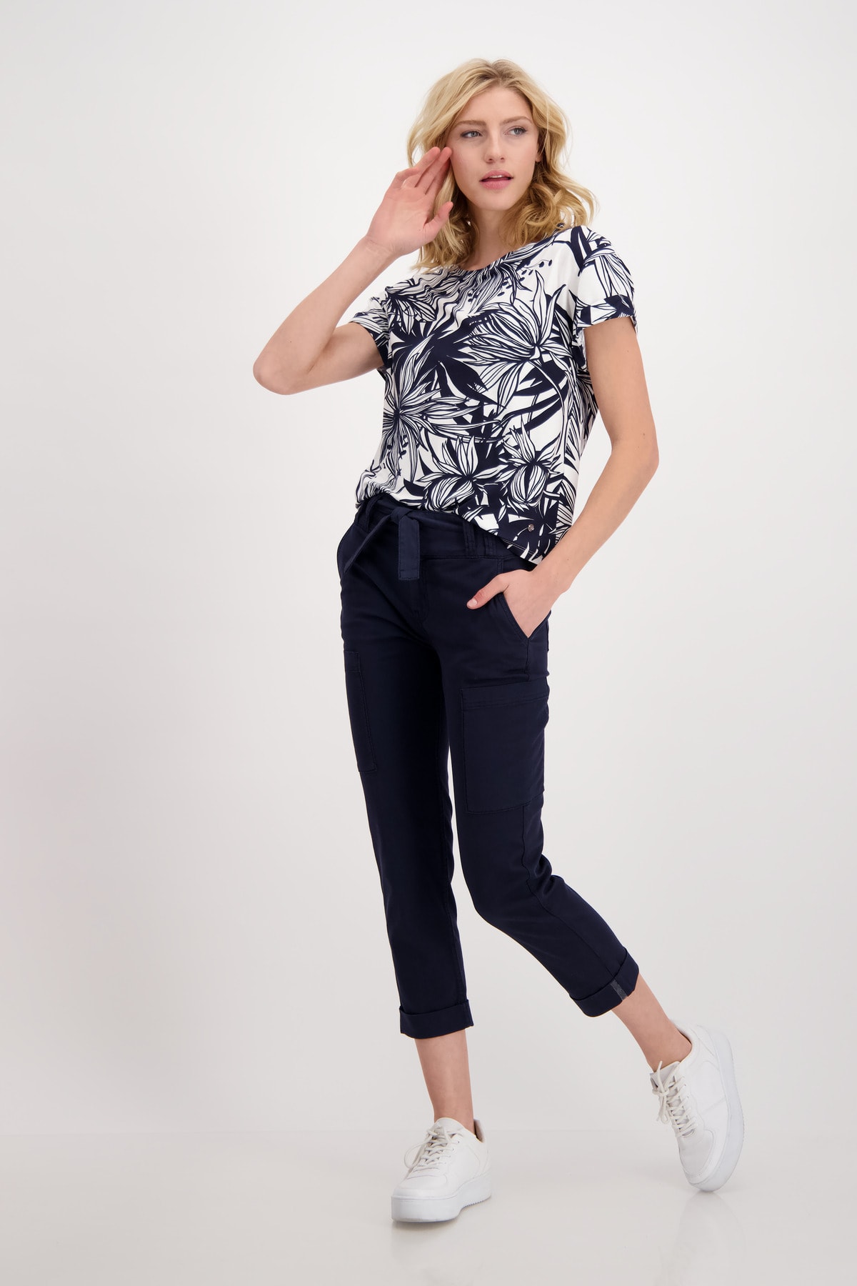 Nohavice tm.modrá Monari