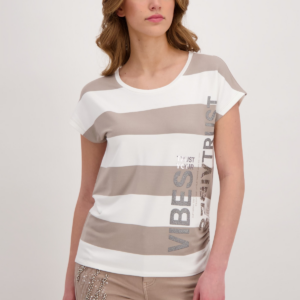 Tričko béž-vzor Monari