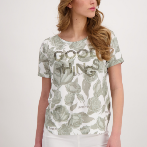 Tričko khaki-vzor  Monari