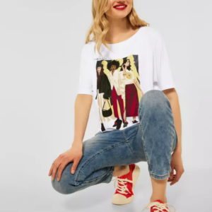 Tričko biela-potlač Street one