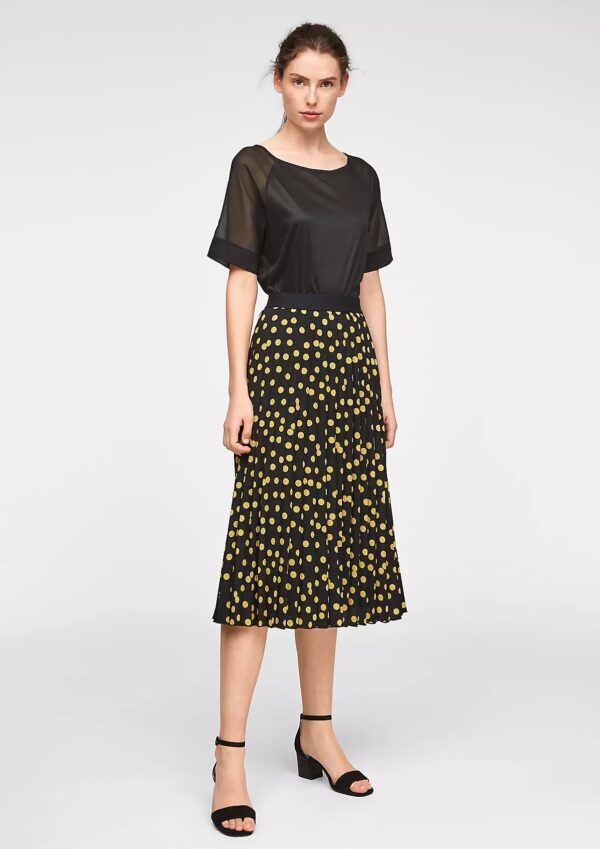 Sukňa čierna-vzor Comma