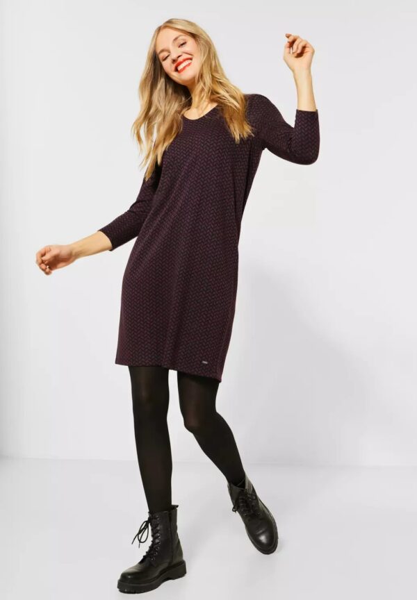 Šaty bordová-vzor Street One