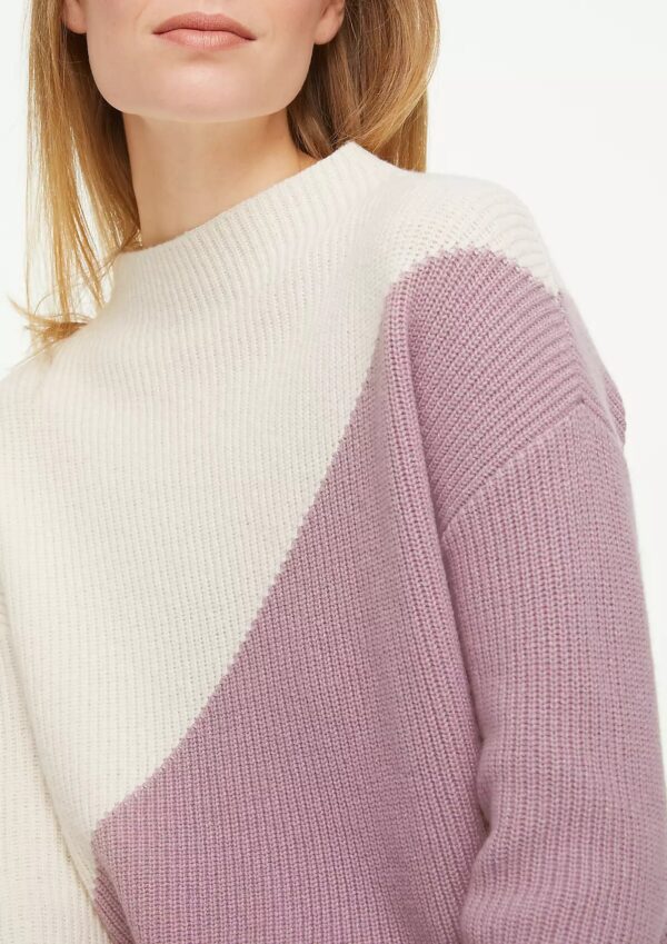 Pulóver fIalovo-biely Comma