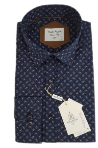 Košeľa modrá-vzor  Royal Kudi