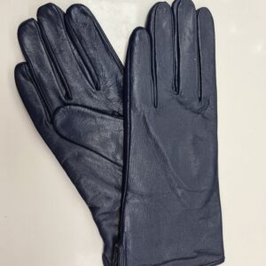 Rukavice kožené modré hladké