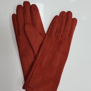 Rukavice látkové červené hladké