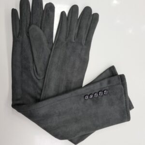 Rukavice látkové sivé dlhé