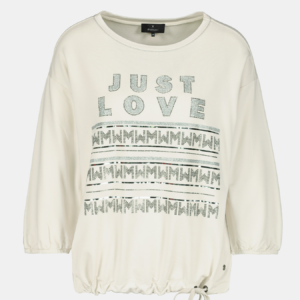 Top biela-potlač Monari