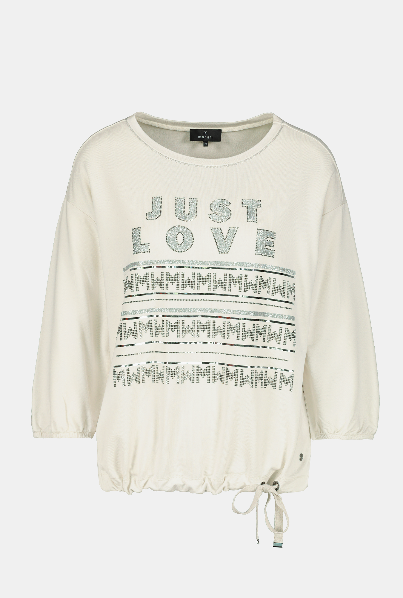 Top biela-potlač Monari