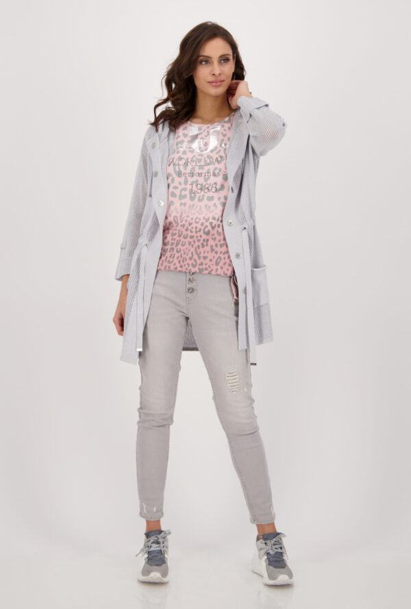 Top ružový s potlačou Monari