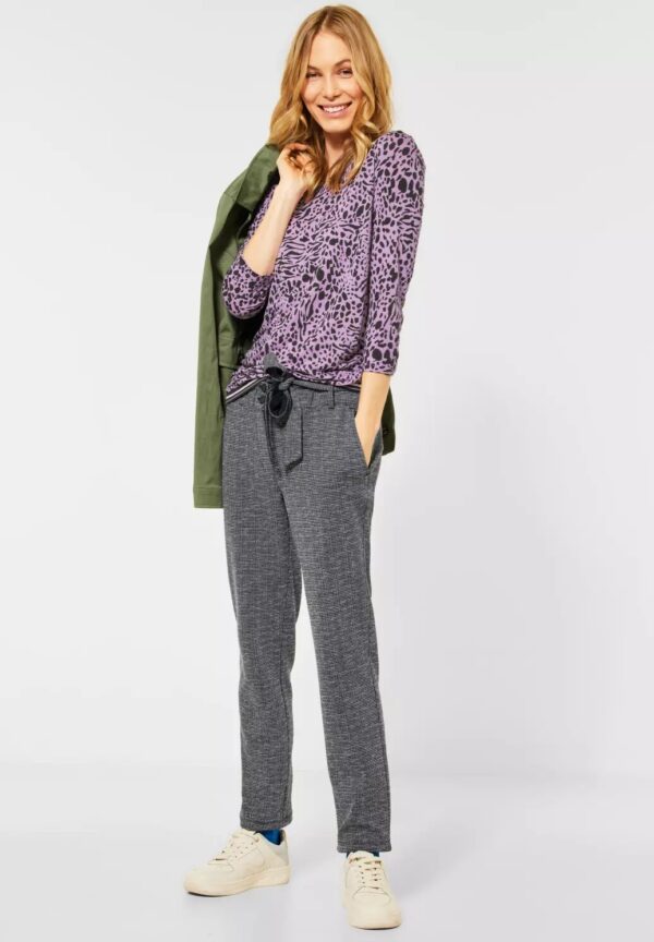 Tričko Cecil fialová-vzor