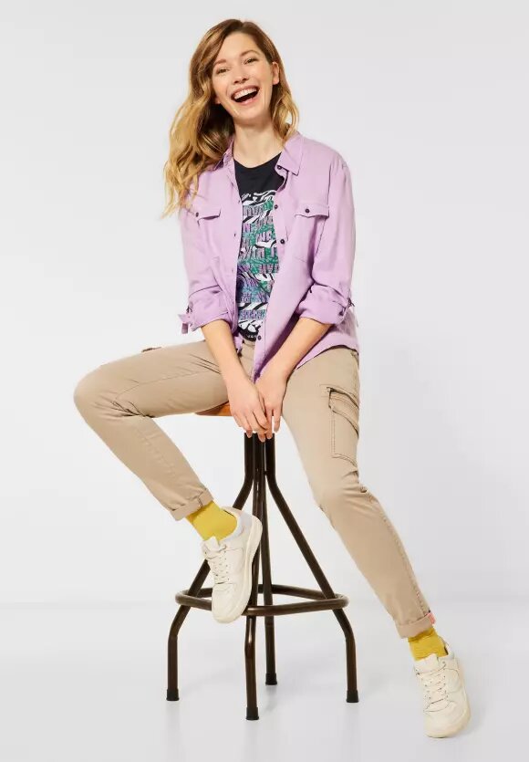 Tričko CECIL šedá potlač