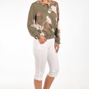 Nohavice Gardeur Capri biela