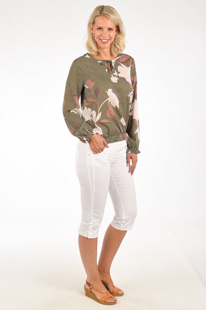 Nohavice Gardeur Capri biela