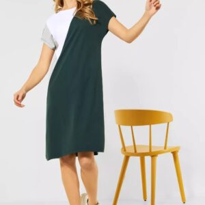 Šaty Street One zelená-vzor