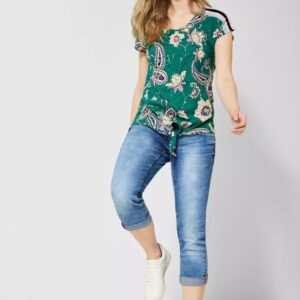 Top zelená-vzor Cecil