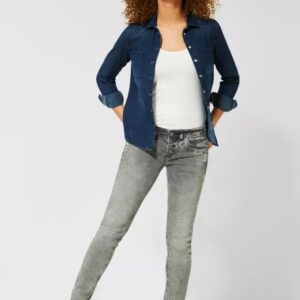 Džínsová košeľa  modrá Street One