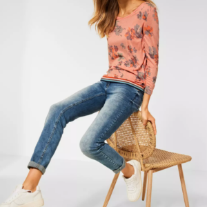 Tričko oranžová vzor Cecil