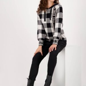 Mikina čierna-vzor Monari