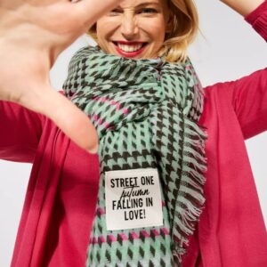 Šál Street One zelená-vzor