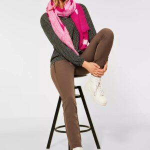 Šál Street One ružová-potlač