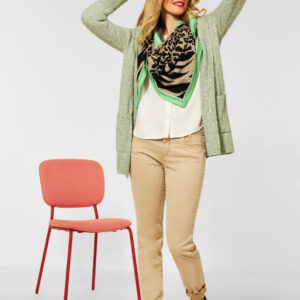 Šál Street One hnedá-vzor