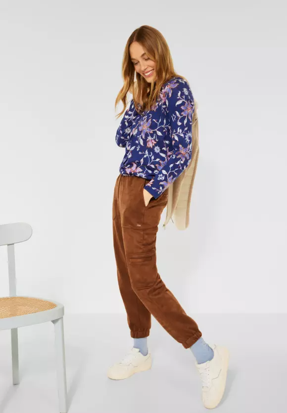 Top modrá-vzor Cecil