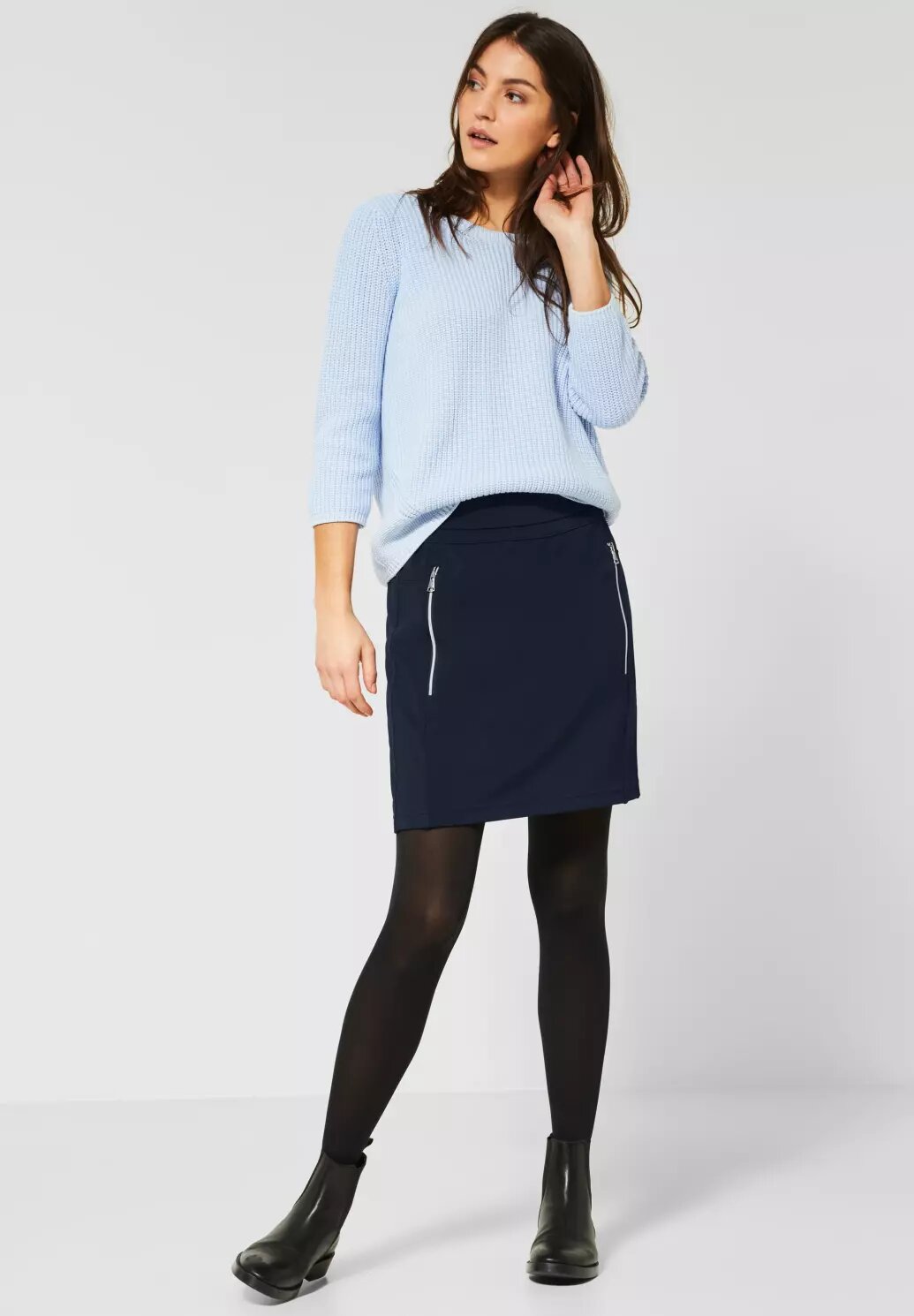 Sukňa modrá krátka Street One