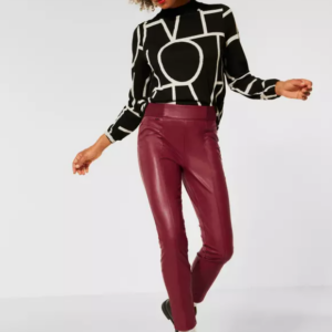 Leginy kož. Street One červená