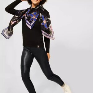 Legíny kožené CECIL čierna