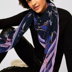 Šatka CECIL čierna-kvet