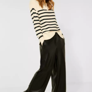 Pulóver bežova-pruhy Cecil