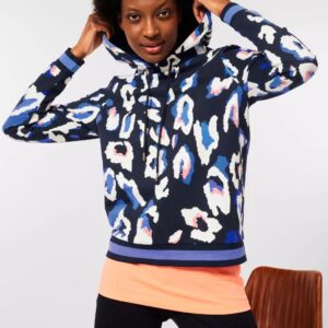 Mikina CECIL tm.modrá-vzor