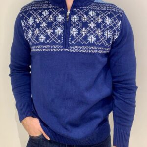 Pulóver modrý Ria Móda