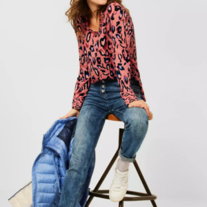 Blúzka lososová-vzor Cecil