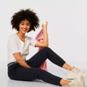 Nohavice tm.modrá-vzor Street One