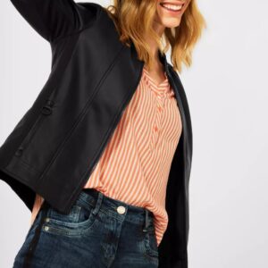 Bunda kož.čierna Cecil