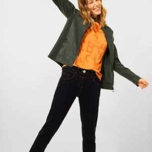 Bunda kož. zelená Cecil