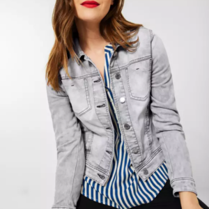 Rifľová Bunda sivá Street One