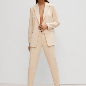 Nohavice smotanová 7/8 Comma