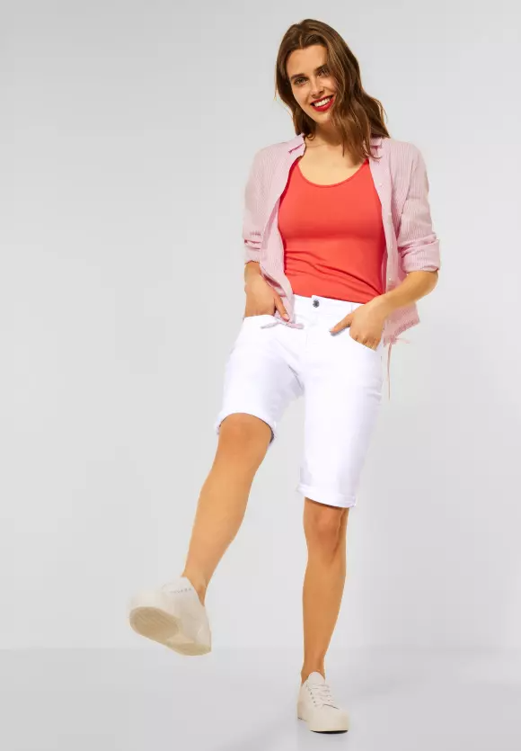 Bermudy biela Street One