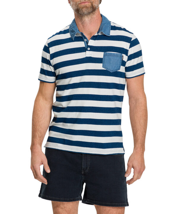 Polokošeľa modrá-pásik Pioneer