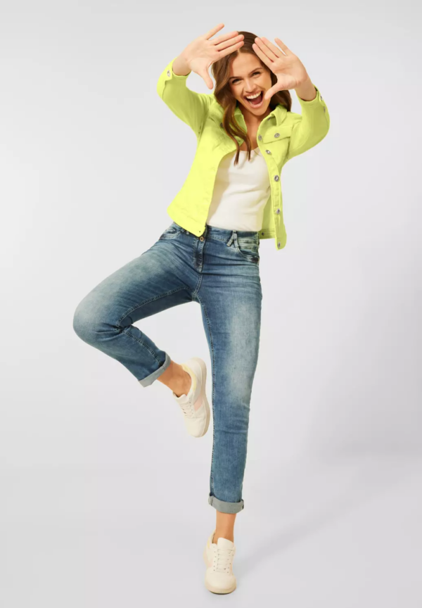 Riflová Bunda žltá Cecil